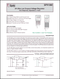 Click here to download SPX1582T5-1-8 Datasheet