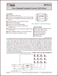 Click here to download SP7615ER Datasheet