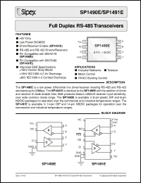 Click here to download SP1490ECNTR Datasheet