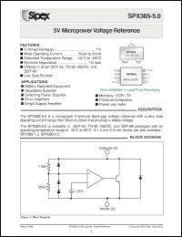 Click here to download SPX385AN-5-0 Datasheet