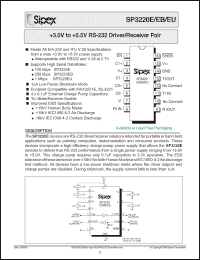 Click here to download SP3220E_05 Datasheet