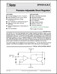 Click here to download SPX431A Datasheet