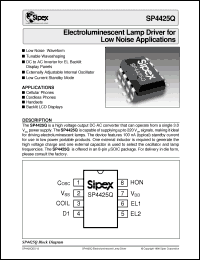 Click here to download SP4425QCU Datasheet