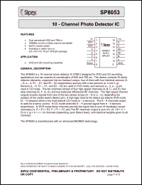 Click here to download SP8053 Datasheet