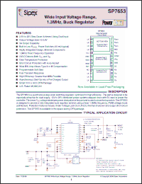Click here to download SP7653_06 Datasheet