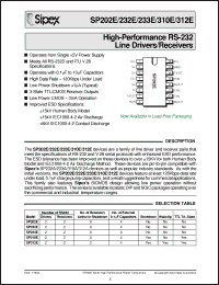 Click here to download SP202E_04 Datasheet