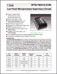 Click here to download SP705_06 Datasheet