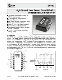 Click here to download SP432CP Datasheet