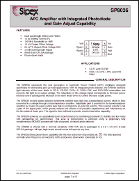 Click here to download SP8036DG4 Datasheet