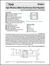 Click here to download SP6654_05 Datasheet