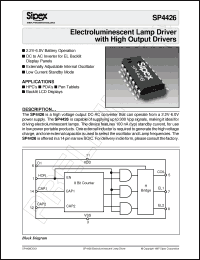 Click here to download SP4426 Datasheet