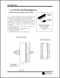 Click here to download SL74HC154 Datasheet