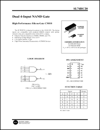 Click here to download SL74HC20 Datasheet