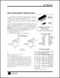 Click here to download SL74HC221N Datasheet