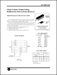 Click here to download SL74HC244D Datasheet