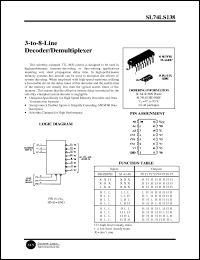 Click here to download SL74LS138 Datasheet