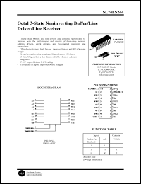 Click here to download SL74LS244N Datasheet