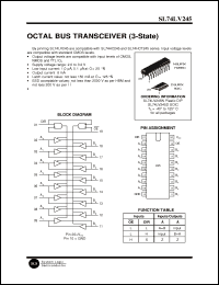 Click here to download SL74LV245D Datasheet
