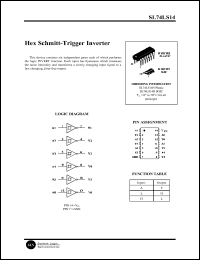 Click here to download 74LS14 Datasheet