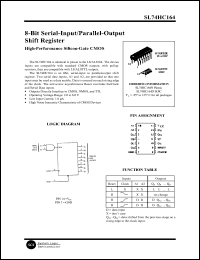 Click here to download SL74HC164 Datasheet