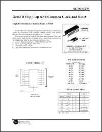 Click here to download SL74HC273 Datasheet