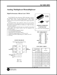 Click here to download SL74HC4053 Datasheet