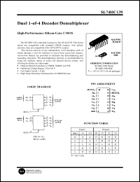 Click here to download SL74HC139 Datasheet