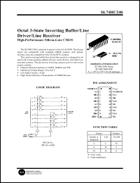 Click here to download SL74HC240 Datasheet