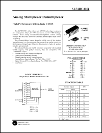 Click here to download SL74HC4051 Datasheet