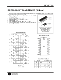 Click here to download SL74LV245 Datasheet