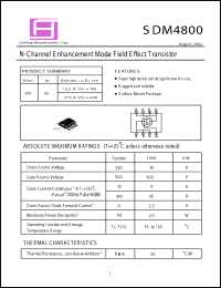 Click here to download SDM4800 Datasheet