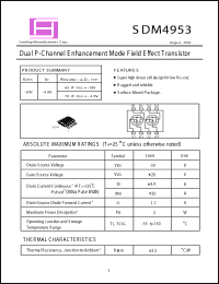 Click here to download SDM4953 Datasheet