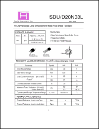 Click here to download SDD20N03 Datasheet