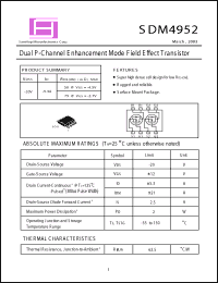 Click here to download SDM4952 Datasheet