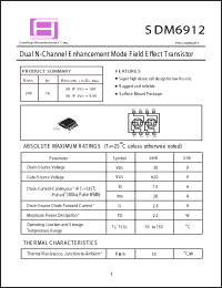 Click here to download SDM6912 Datasheet