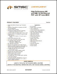 Click here to download LAN8187I-JT Datasheet