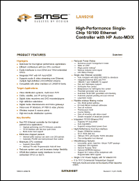 Click here to download LAN9218-MT Datasheet