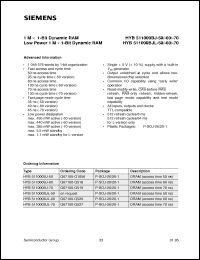 Click here to download HYB511000BJL-50 Datasheet
