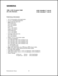 Click here to download HYB3165400J-50 Datasheet
