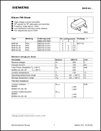 Click here to download BAR64-05 Datasheet