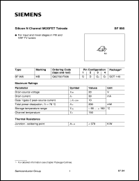 Click here to download BF995 Datasheet