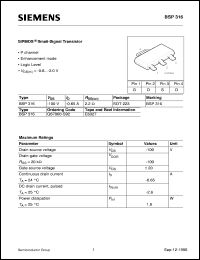 Click here to download BSP316 Datasheet