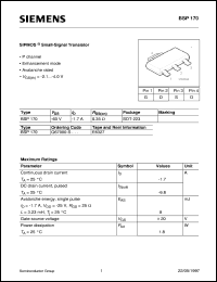 Click here to download BSP170 Datasheet