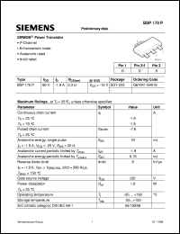 Click here to download BSP170P Datasheet