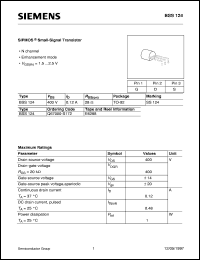 Click here to download BSS124 Datasheet