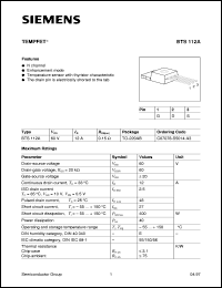 Click here to download BTS112A Datasheet