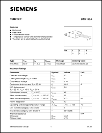 Click here to download BTS113A Datasheet