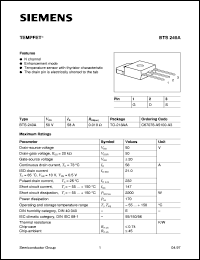 Click here to download BTS240A Datasheet