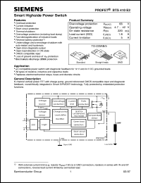 Click here to download BTS410E2 Datasheet