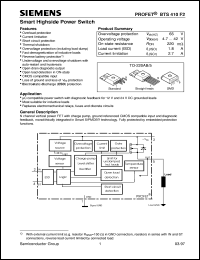 Click here to download BTS410F2 Datasheet